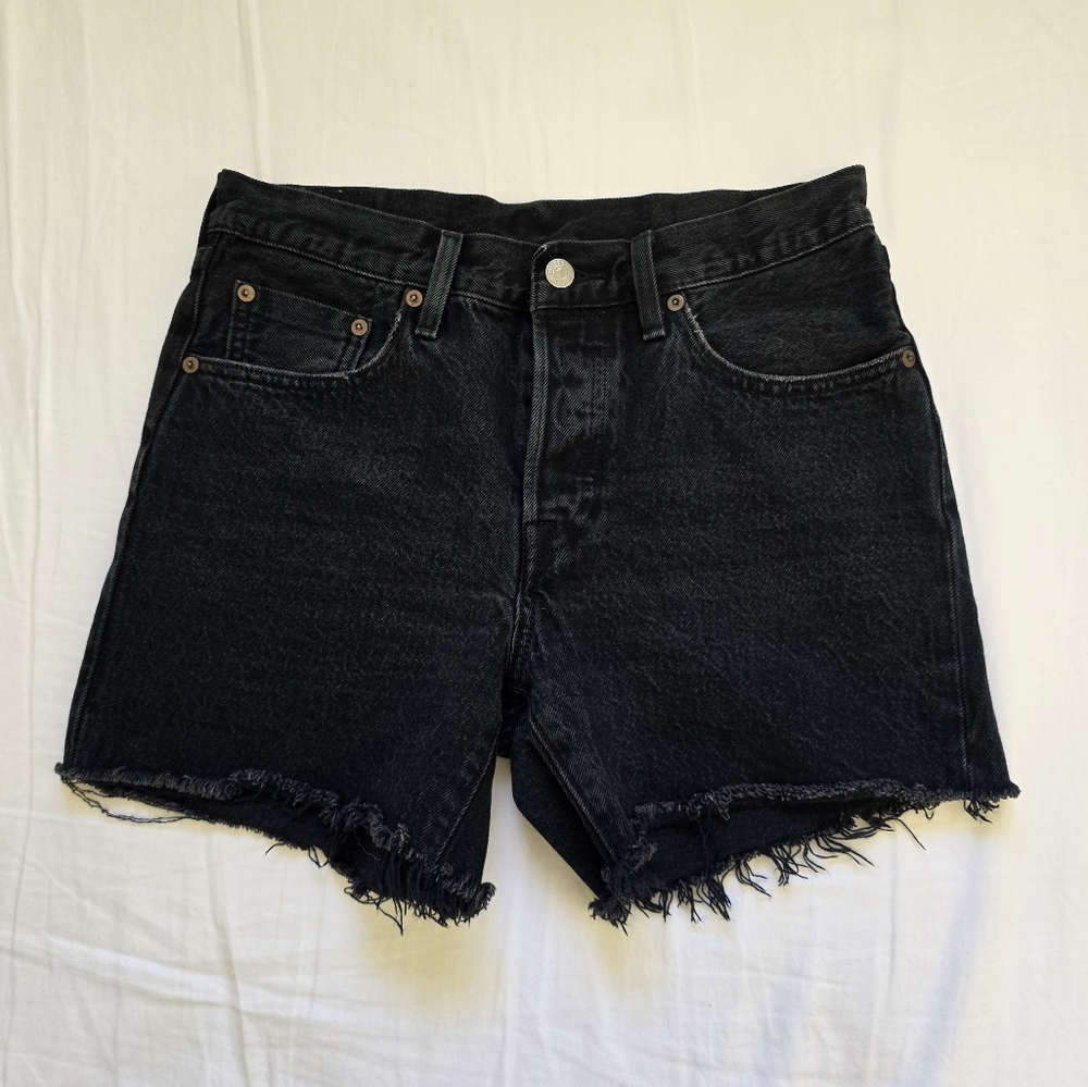Levi's 501 Denim Shorts - Black - 27